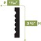 Ekena Millwork C600R - 3 1/2"H x 11/16"D x 144"L Casing Flexible Moulding CASFC600RX144 - alternate 2